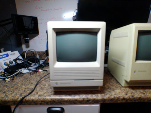 Apple Macintosh SE/30 + Macintosh Plus Bundle – New PRAM Batteries, Display Issues, For Repair