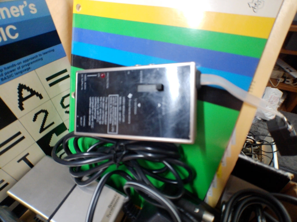 Texas Instruments TI-99/4A Complete Bundle — Boxed Console & Program Recorder, Speech Synthesizer, Sealed Software — Untested (As-Is)