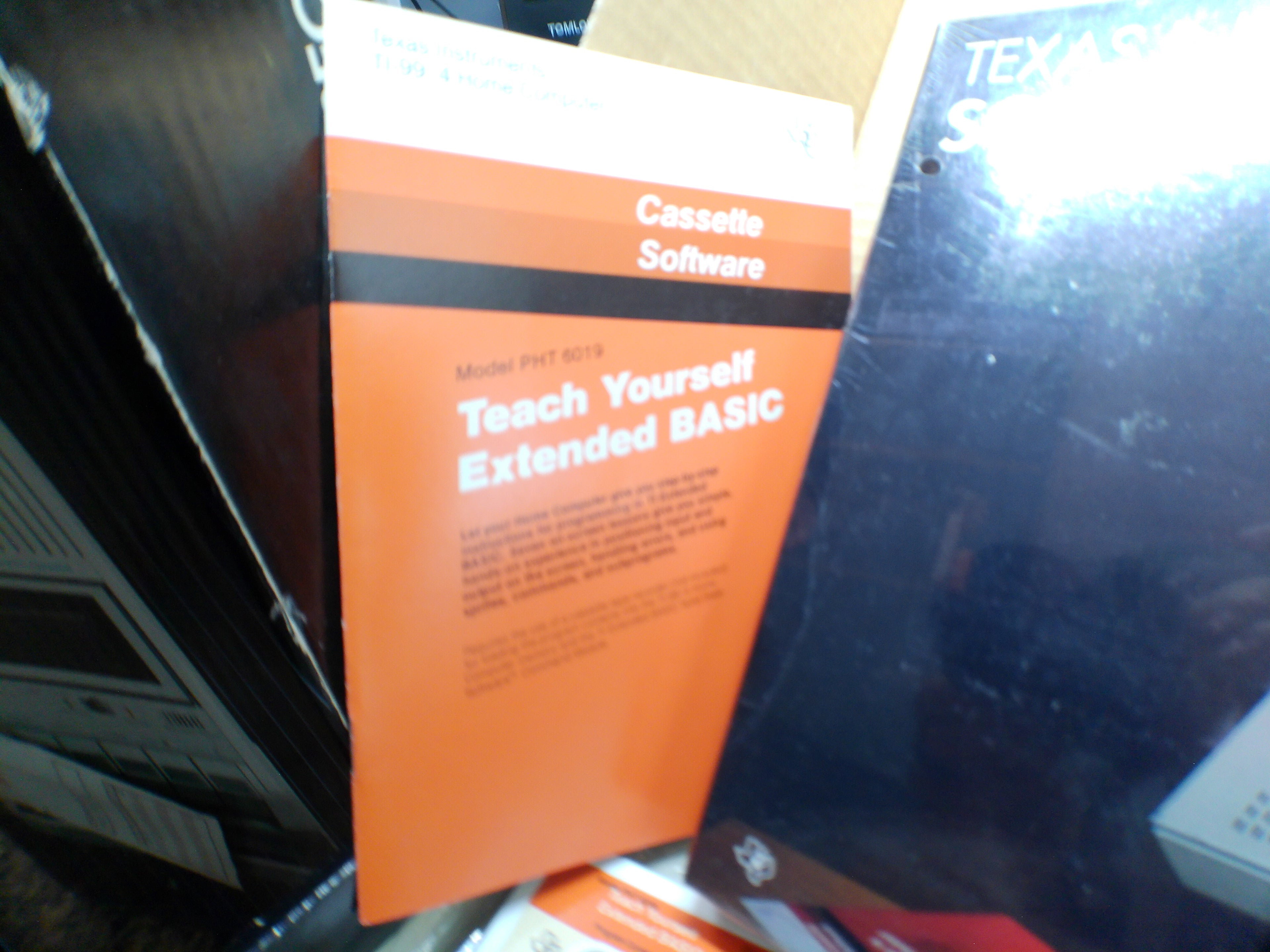 Texas Instruments TI-99/4A Complete Bundle — Boxed Console & Program Recorder, Speech Synthesizer, Sealed Software — Untested (As-Is)