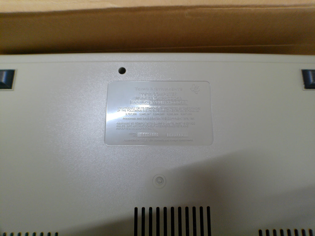Texas Instruments TI-99/4A Complete Bundle — Boxed Console & Program Recorder, Speech Synthesizer, Sealed Software — Untested (As-Is)
