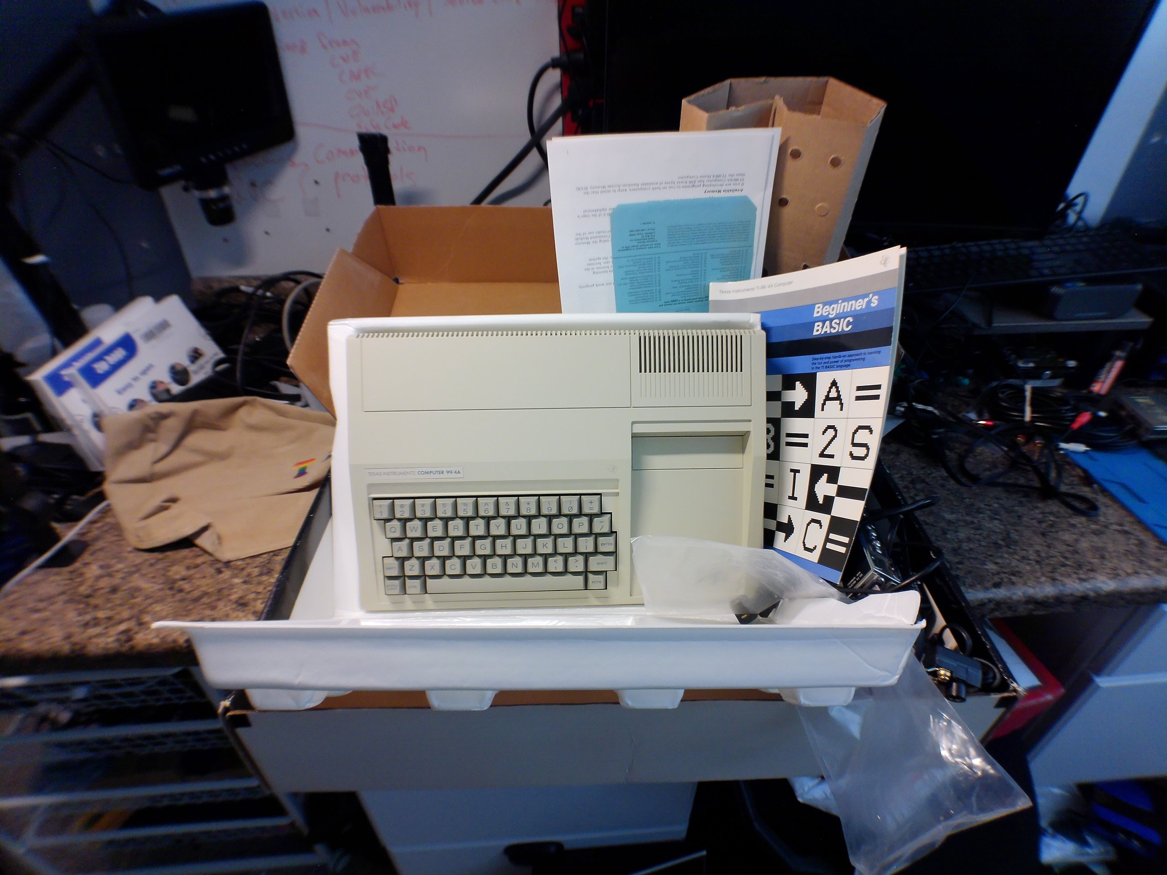 Texas Instruments TI-99/4A Home Computer — Complete in Original Box, Untested (As-Is)