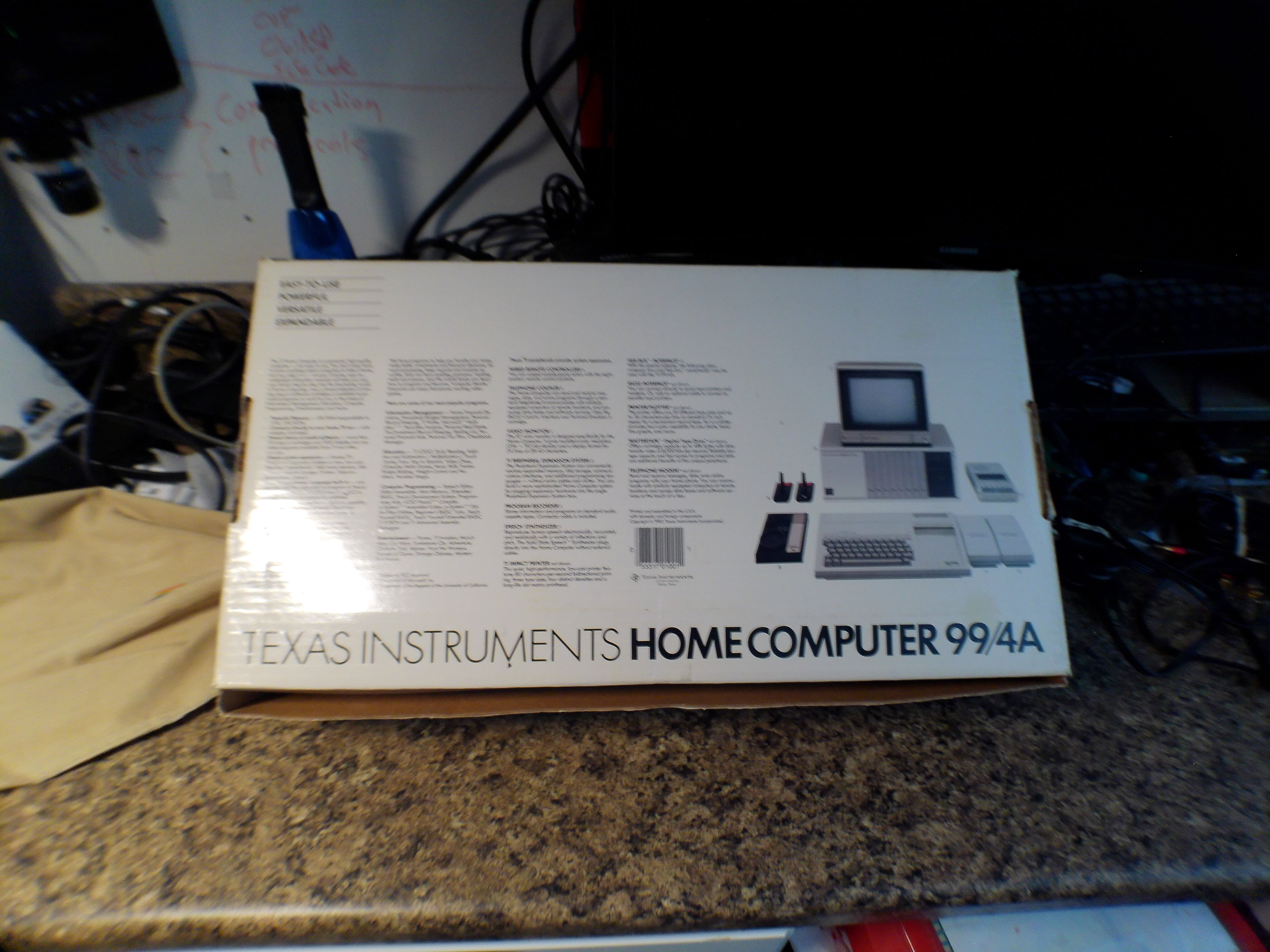 Texas Instruments TI-99/4A Home Computer — Complete in Original Box, Untested (As-Is)