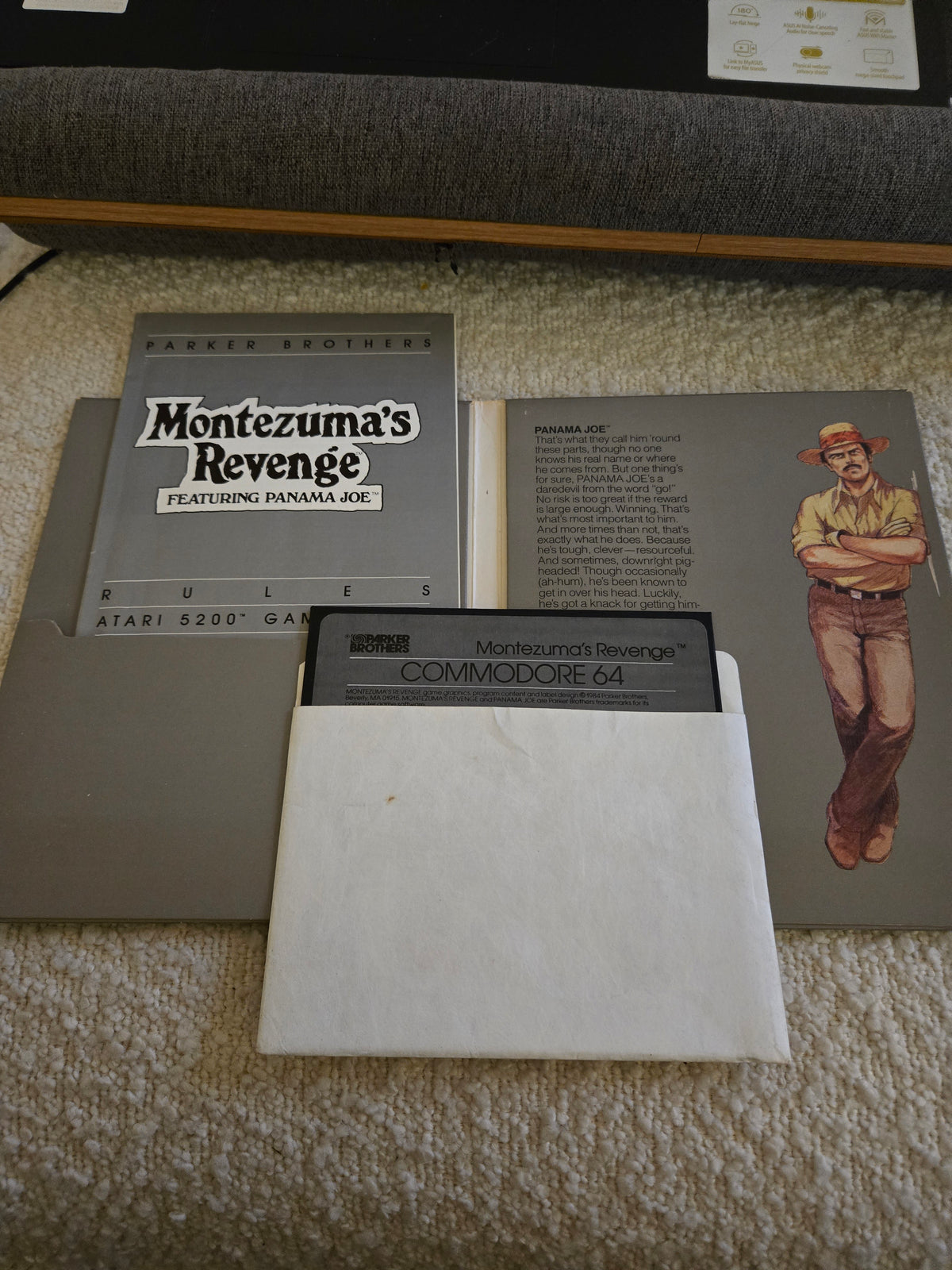 Montezuma's Revenge featuring Panama Joe (Parker Brothers) — Commodore 64 Disk, Untested