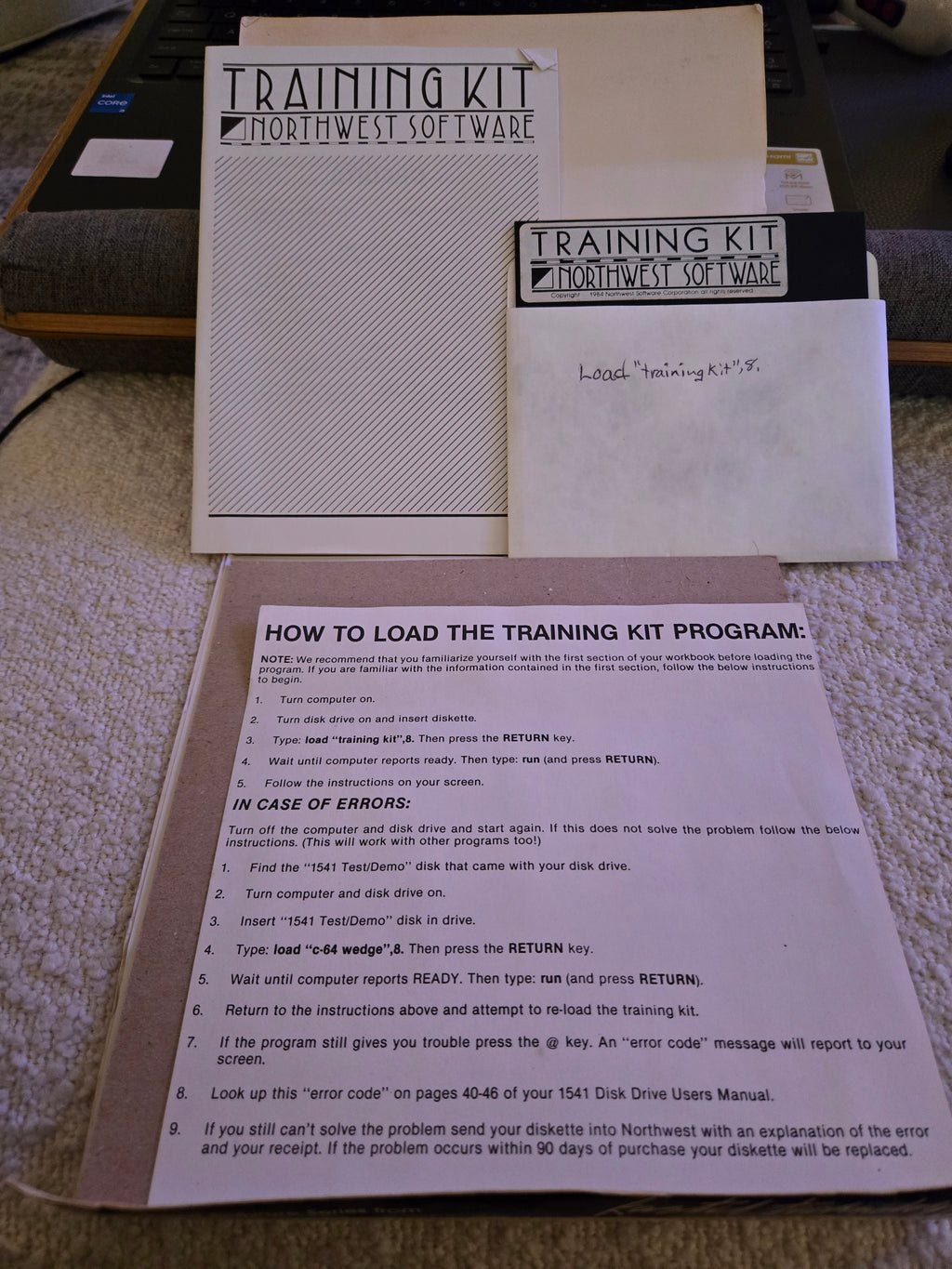 Training Kit (Northwest Software / Kastel Technology) — Commodore 64, Untested